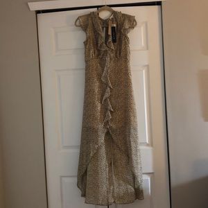High low cheetah print dress